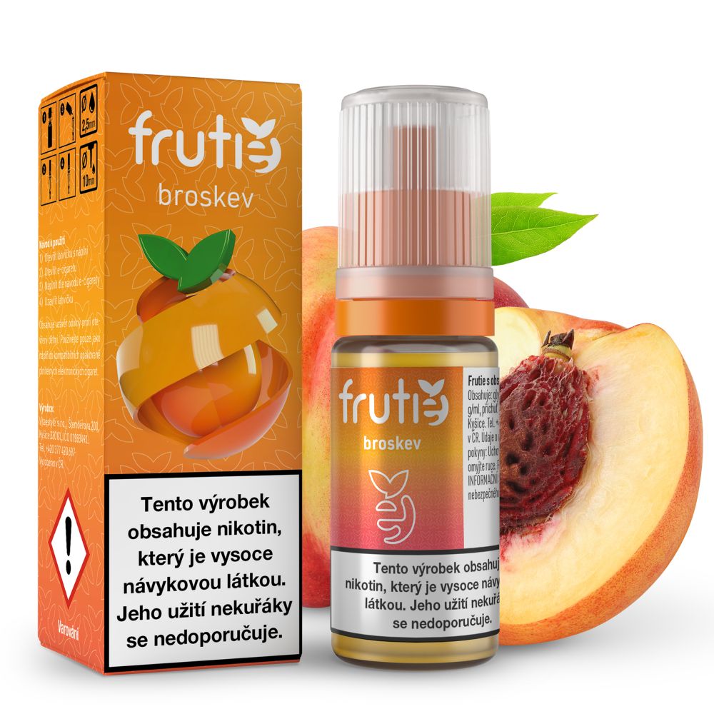 Frutie 50/50 - Broskev (Peach) - liquid - 10ml Množství: 10ml, Množství nikotinu: 18mg