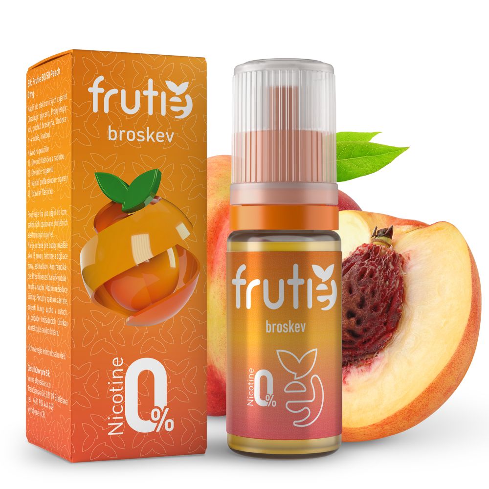 Frutie 50/50 - Broskev (Peach) - liquid - 10ml Množství: 10ml, Množství nikotinu: 0mg