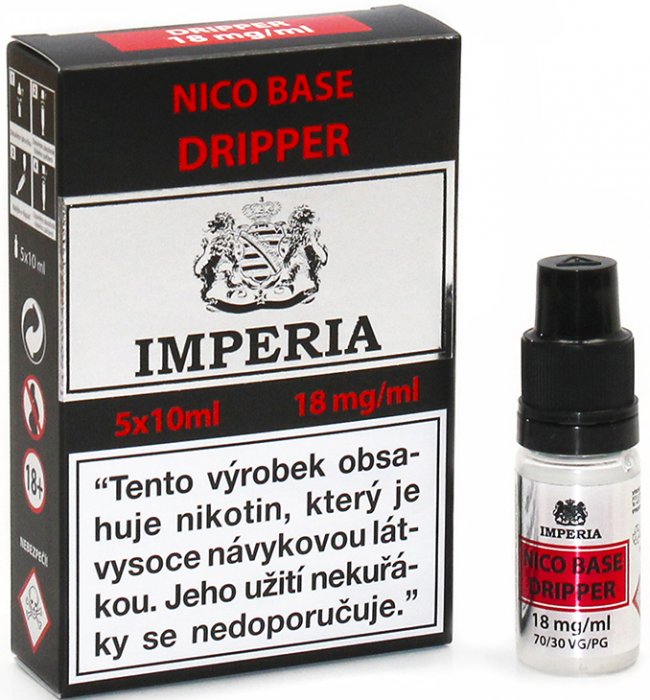 IMPERIA - 5x10ml - Nico Base Dripper (70VG/30PG) 18mg