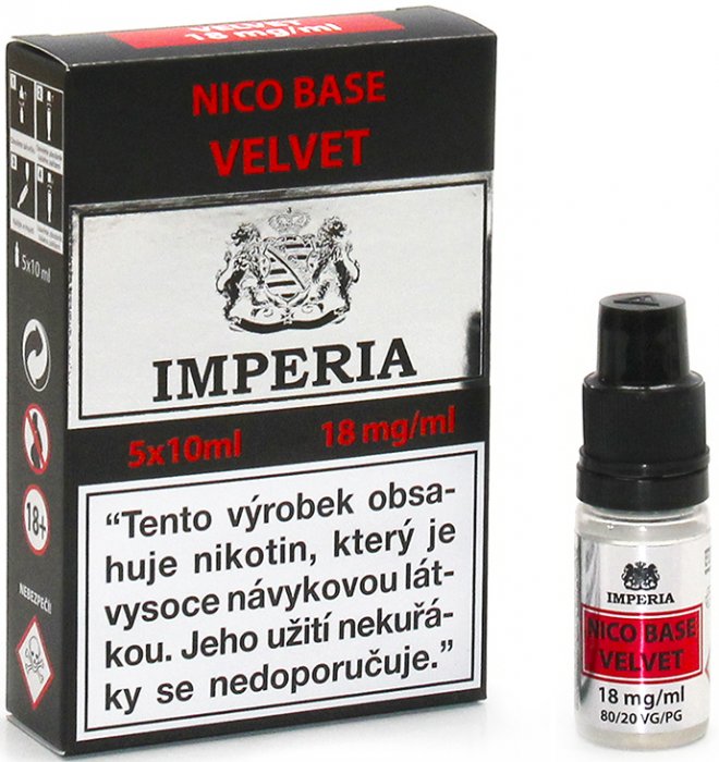 IMPERIA - 5x10ml - Nico Base Velvet (80VG/20PG) 18mg