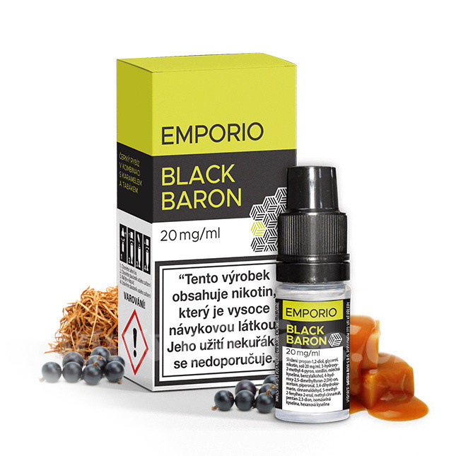 IMPERIA Black Baron (Černý rybíz s karamelem a tabákem) - E-liquid Emporio Salt 10ml / 20mg