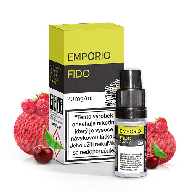 IMPERIA Fido (Malinový krém s jahodou a třešní) - E-liquid Emporio Salt 10ml / 20mg