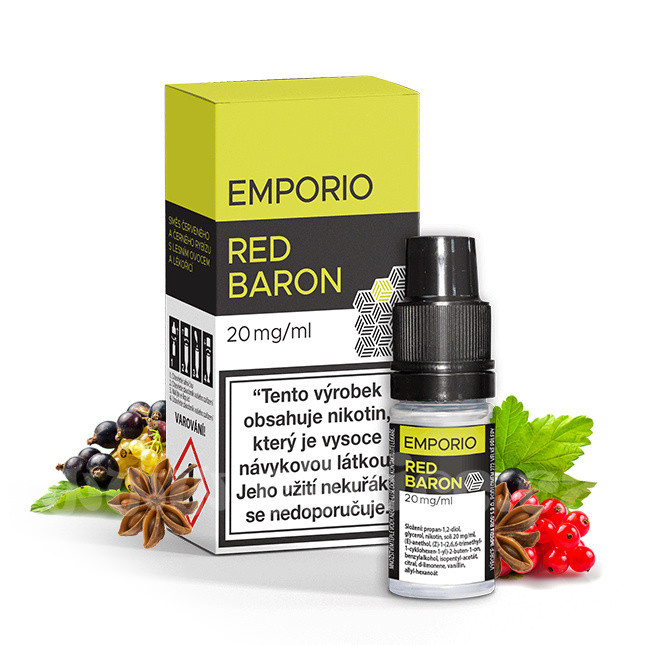 IMPERIA Red Baron (Rybíz, lesní plody a lékořice)- E-liquid Emporio Salt 10ml / 20mg