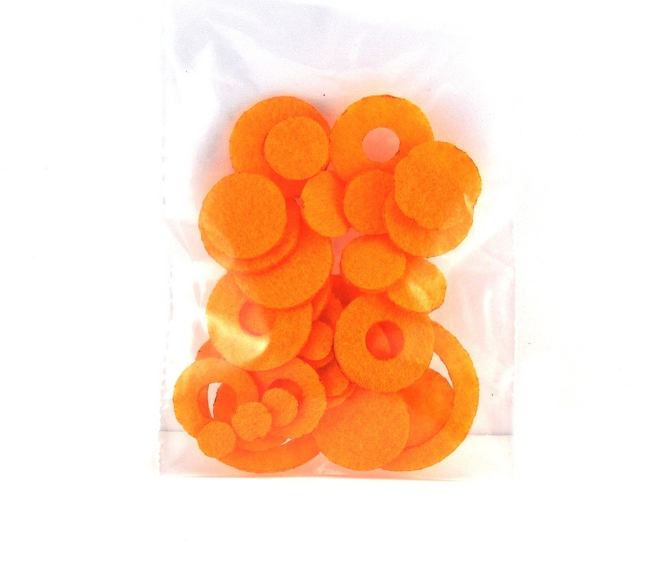 EC-ORIGINAL Výpln - filc 0,9 mm sada pro Stojánky na ecigarety typ universal Barva: Oranžová světlá