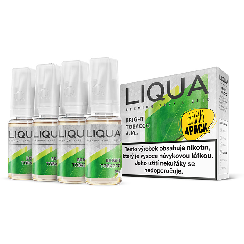 Liqua - Ritchy Čistý tabák - Bright Tobacco - LIQUA 4-Pack Množství: 4x10ml, Množství nikotinu: 6mg