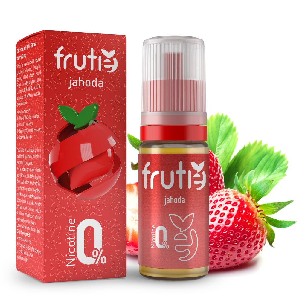 Frutie 50/50 - Jahoda (Strawberry) - liquid - 10ml Množství: 10ml, Množství nikotinu: 0mg
