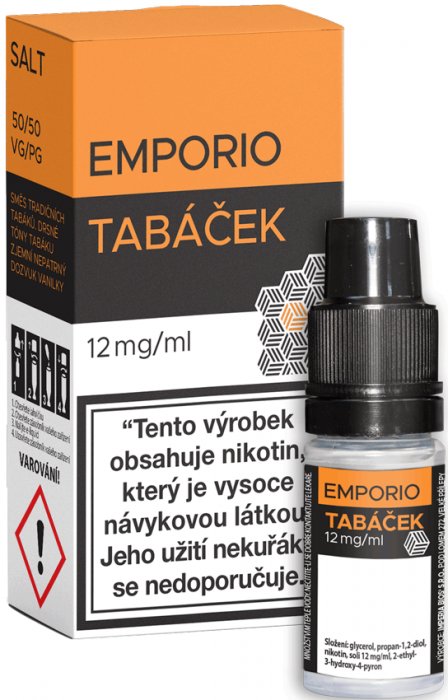 IMPERIA Tabáček (Tabáková směs) - E-liquid Emporio Salt 10ml / 12mg