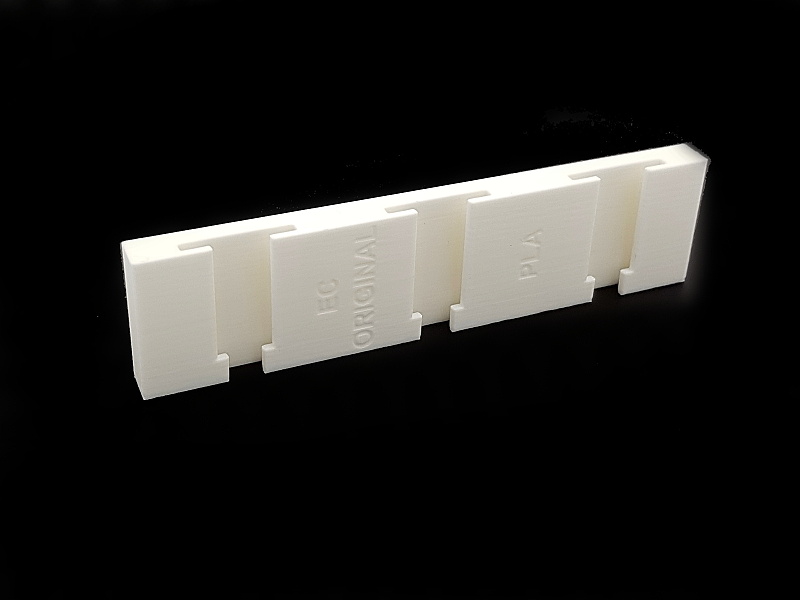 EC-ORIGINAL 3 x Panel s T-drážkou PLA pro nástavce Barva: Bílá