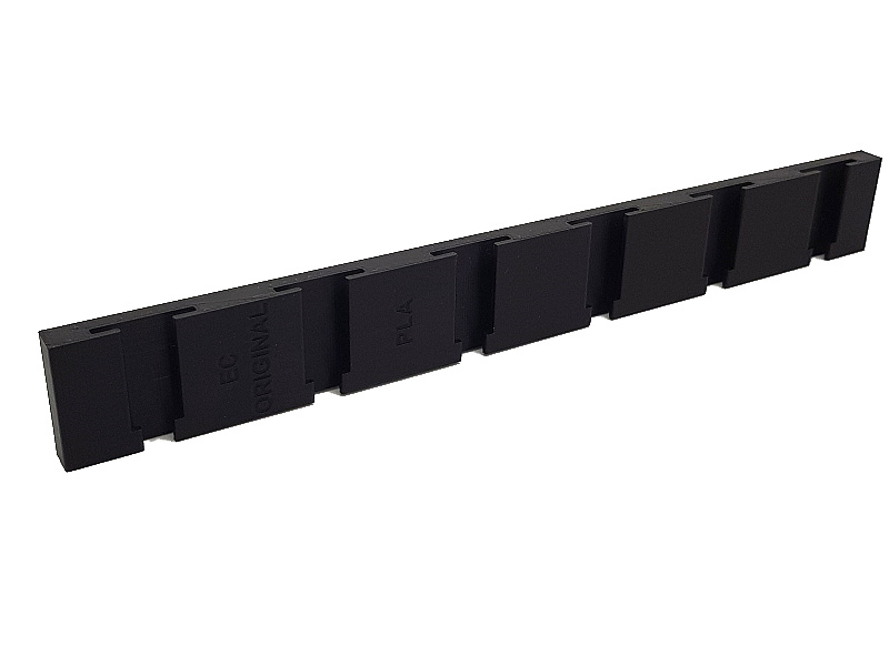 EC-ORIGINAL 6 x Panel s T-drážkou PLA pro nástavce Barva: Černá