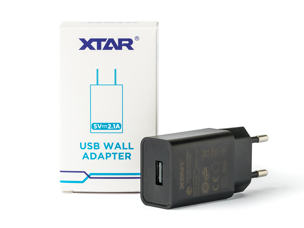 XTAR AC Adapter USB nabíječka 1x USB 5V/2,1A Barva: Černá, Kategorie: Nabíječka AC-USB, Model: USB AC Adaptér, Vstup: 100-24Vac 50/60hz - 400mAh, Výstup: DC 5V,2100mAh