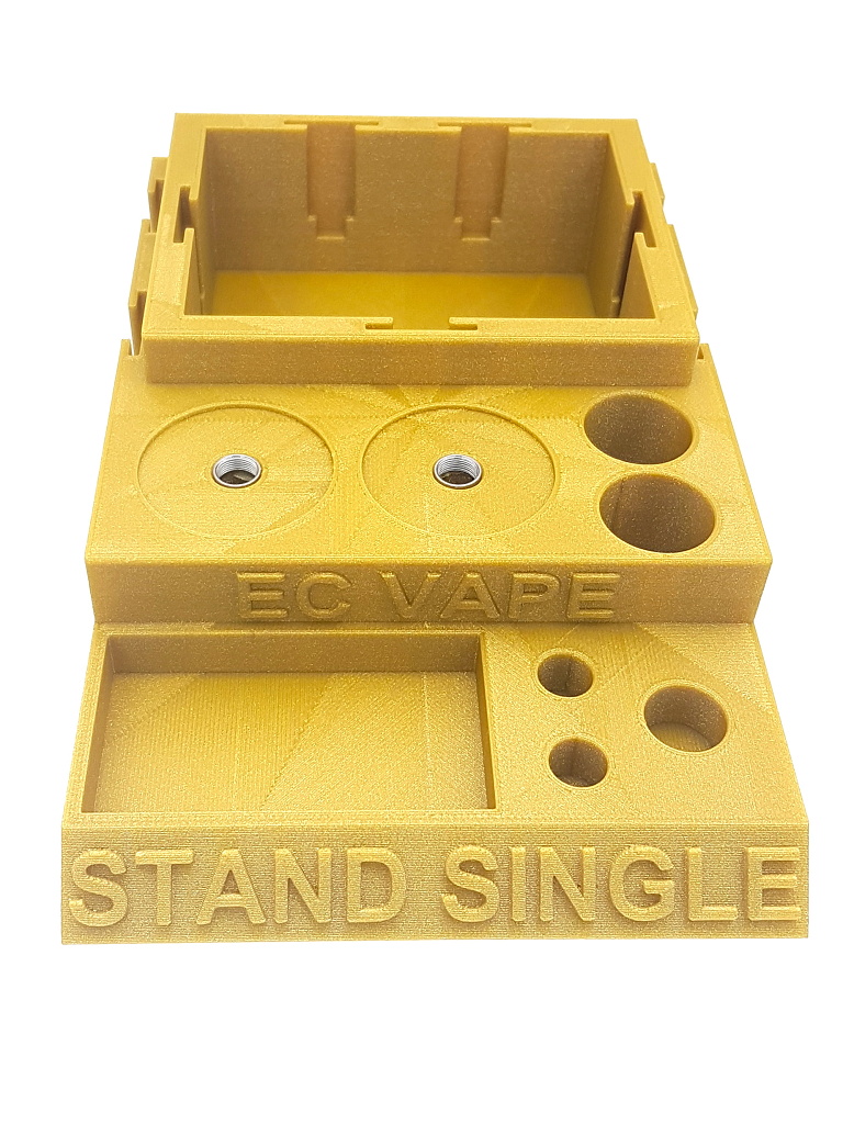 EC-ORIGINAL Stolní stojánek s t-drážkou EC-VAPE STAND SINGLE Barva: Zlatá s třpytkami