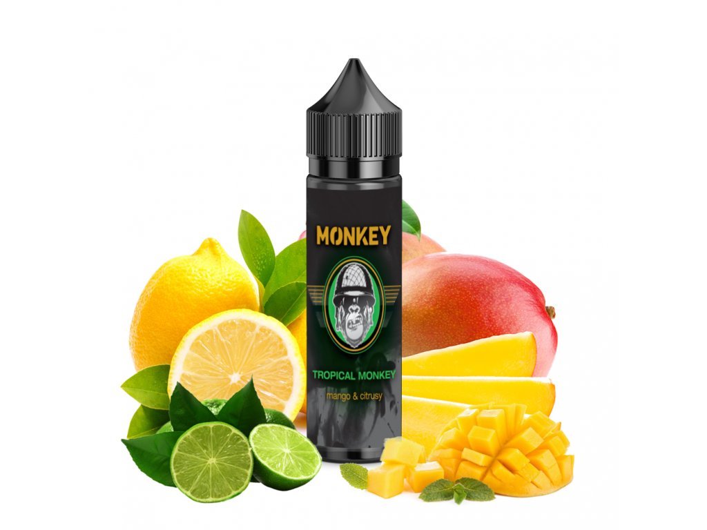 Monkey Liquid (CZ) Tropical Monkey (Citrusový mix s mangem) - Příchuť Monkey Shake & Vape Množství: 12ml