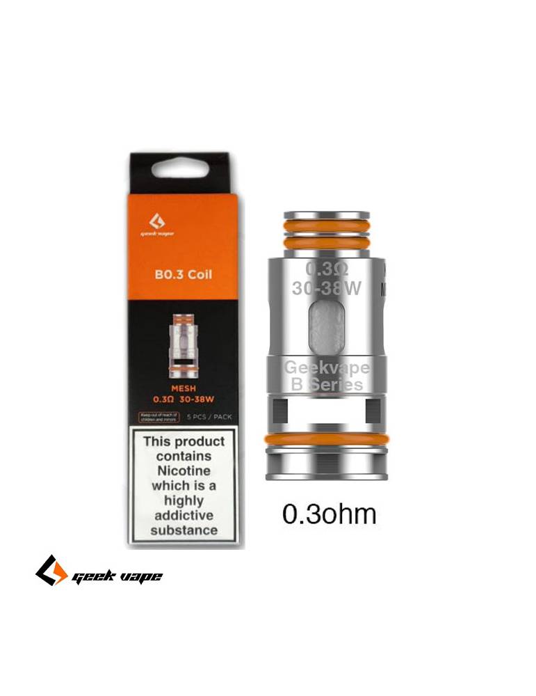 Žhavící hlava pro GeekVape Aegis Boost GV - B Serie Odpor: 0,3ohm - 5ks