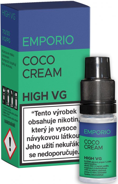 IMPERIA Coco Cream - E-liquid Emporio High VG 10ml Množství: 10ml, Množství nikotinu: 3mg