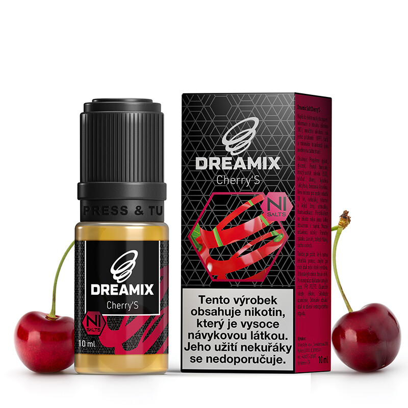 Vitastyle (CZ) Třešeň (Cherry'S) Dreamix SALT (50PG/50VG) 10ml Množství: 10ml, Množství nikotinu: 10mg