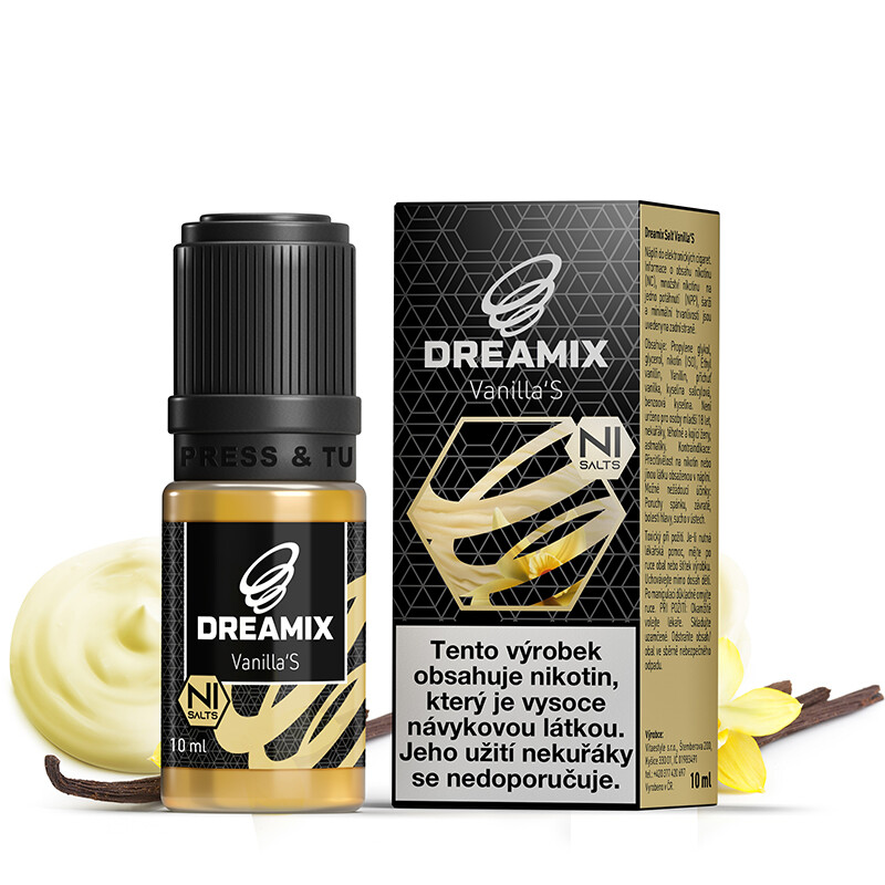 Vitastyle (CZ) Vanilka (Vanilla'S) Dreamix SALT (50PG/50VG) 10ml Množství: 10ml, Množství nikotinu: 20mg