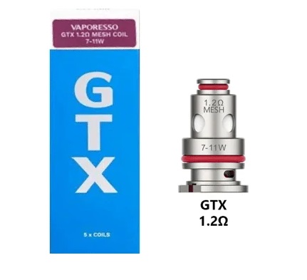 Vaporesso GTX V2 Mesh/ regular / PM80 / PX80 žhavící hlava Odpor: 1,2ohm mesh - 5ks