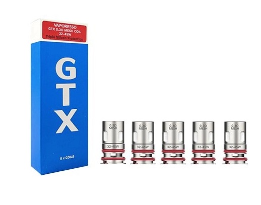 Vaporesso GTX V2 Mesh/ regular / PM80 / PX80 žhavící hlava Odpor: 0,3ohm - 5ks