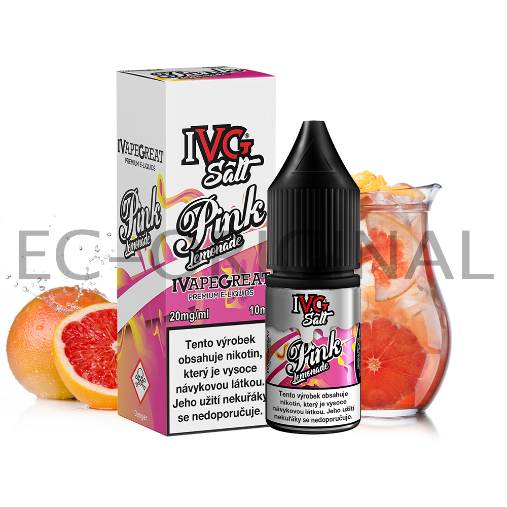 I VG (UK) Grepová limonáda (Pink Lemonade) - IVG Salt (50PG/50VG) 10ml Množství: 10ml, Množství nikotinu: 20mg