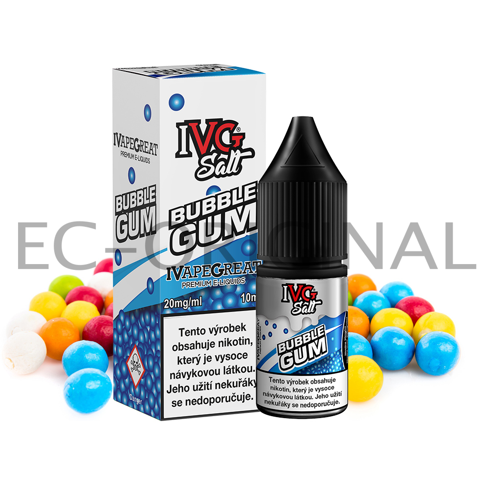 I VG (UK) Žvýkačka (Bubblegum Sweets) - IVG Salt (50PG/50VG) 10ml Množství: 10ml, Množství nikotinu: 20mg