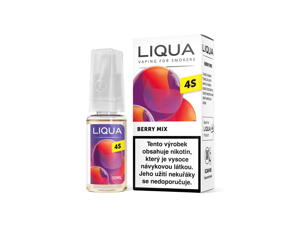 Liqua - Ritchy Berry Mix - LIQUA 4S - 10ml AKCE 3+1 Zdarma ! Množství: 10ml, Množství nikotinu: 18mg