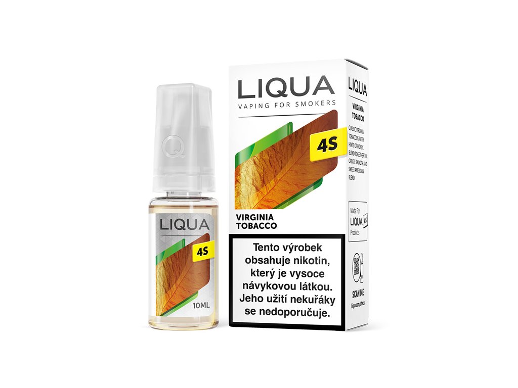 Liqua - Ritchy Virginia Tobacco - LIQUA 4S - 10ml AKCE 3+1 Zdarma ! Množství: 10ml, Množství nikotinu: 18mg