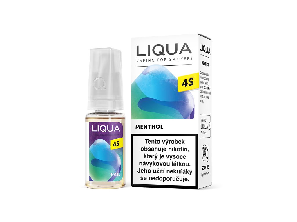 Liqua - Ritchy Menthol - LIQUA 4S - 10ml AKCE 3+1 Zdarma ! Množství: 10ml, Množství nikotinu: 20mg