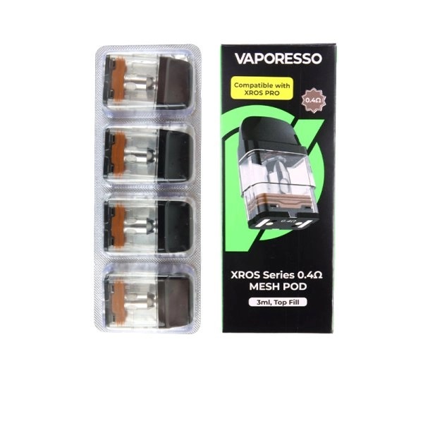 Náhradní cartridge MESH pro Vaporesso XROS Pod Odpor: 0,4ohm - 4ks