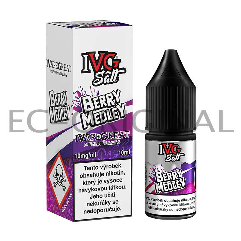 I VG (UK) Směs bobulí (Berry Medley) - IVG Salt (50PG/50VG) 10ml Množství: 10ml, Množství nikotinu: 20mg