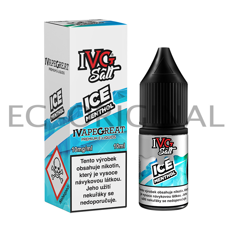 I VG (UK) Ledový mentol (Ice Menthol) - IVG Salt (50PG/50VG) 10ml Množství: 10ml, Množství nikotinu: 20mg