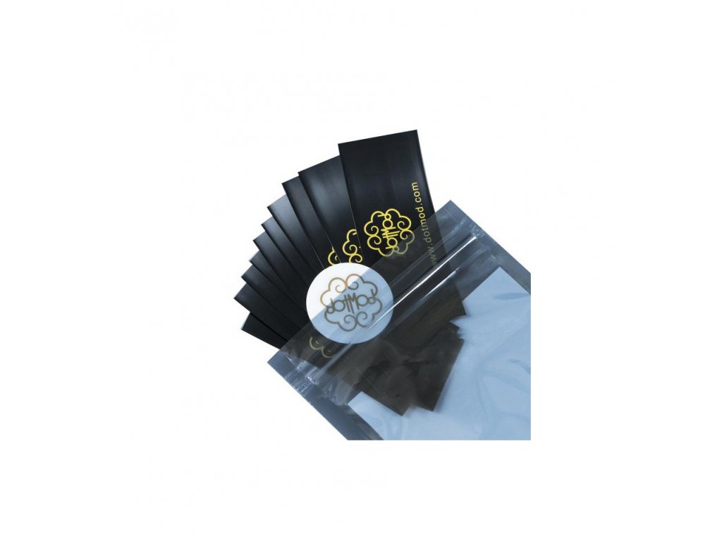 Dotmod - PVC teplem smršťovací obal na 18650 baterie Barva: Černá 10ks, Materiál: PVC