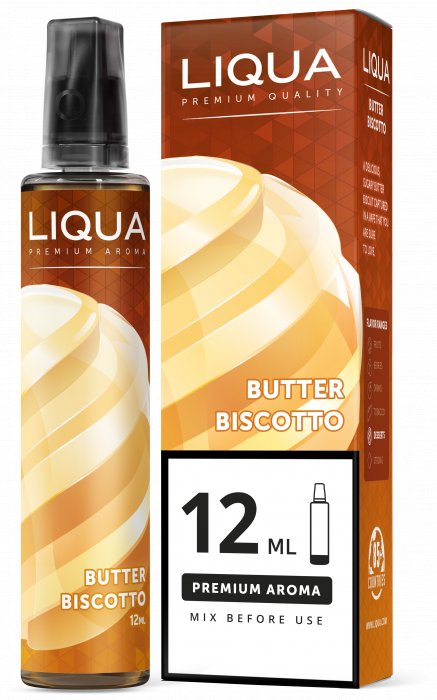 Liqua - Ritchy Butter Biscotto - Příchuť Liqua Mix&Go 12ml Shake & Vape Množství: 12ml