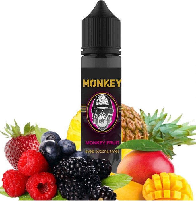 Monkey Liquid (CZ) Monkey Fruit (Svěží ovocná směs) - Příchuť Monkey Shake & Vape Množství: 12ml