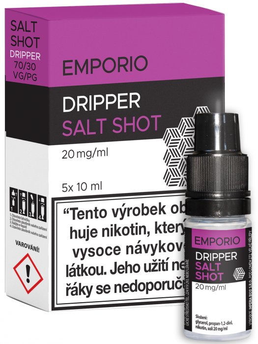 Imperia Salt Shot Booster 20mg - 5x10ml (VG70/PG30)
