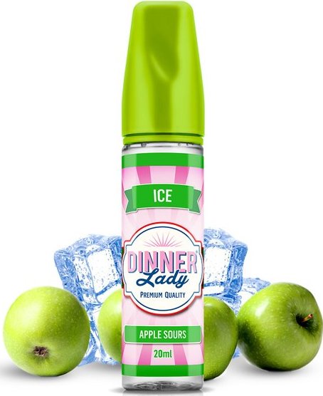 Ice Apple Sours - Příchuť Dinner Lady ICE Shake & Vape Množství: 20ml