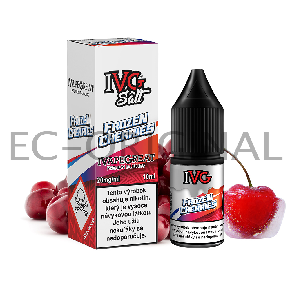 I VG (UK) Frozen Cherries (Ledové třešně) - IVG Salt (50PG/50VG) 10ml Množství: 10ml, Množství nikotinu: 20mg
