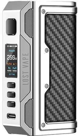 Lost Vape Thelema Quest 200W mod Barva: Silver Carbon Fiber