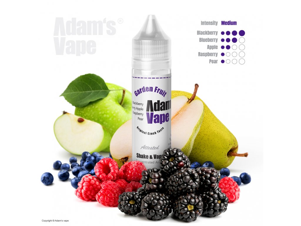 Adams vape (CZ) Garden Fruit - Šťavnatý Mix Zahradního Ovoce - Příchuť Adams vape S&V 12ml Množství: 12ml