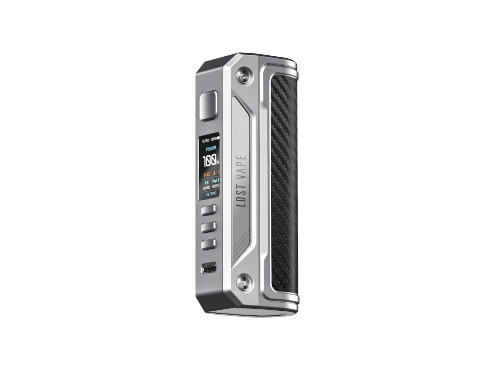 Lost Vape Thelema Quest Solo 100W Mod Barva: Stříbrná Carbon Fiber