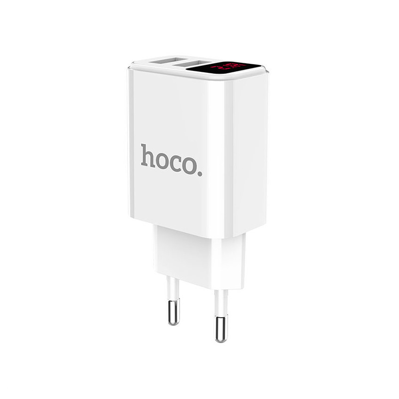 Nabíjecí adaptér do sítě Hoco C63A Dual USB (5V / 2,1A) (Bílá)