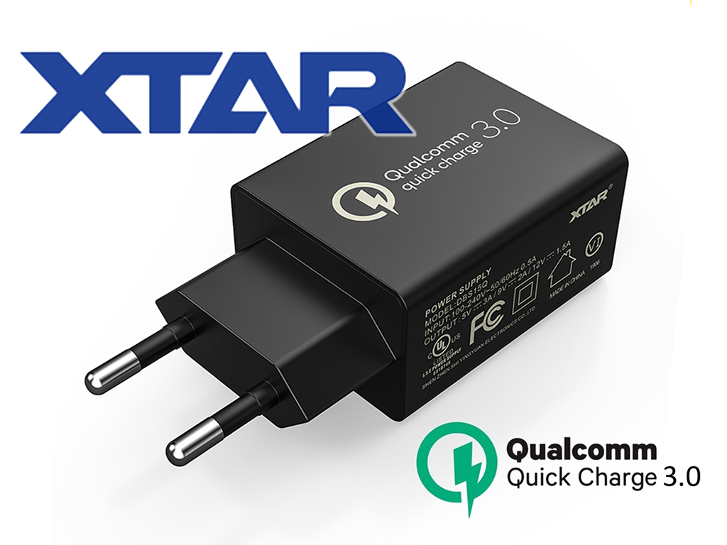 XTAR AC Adapter USB nabíječka 1x USB 5V/3A - QC3.0 - 18W