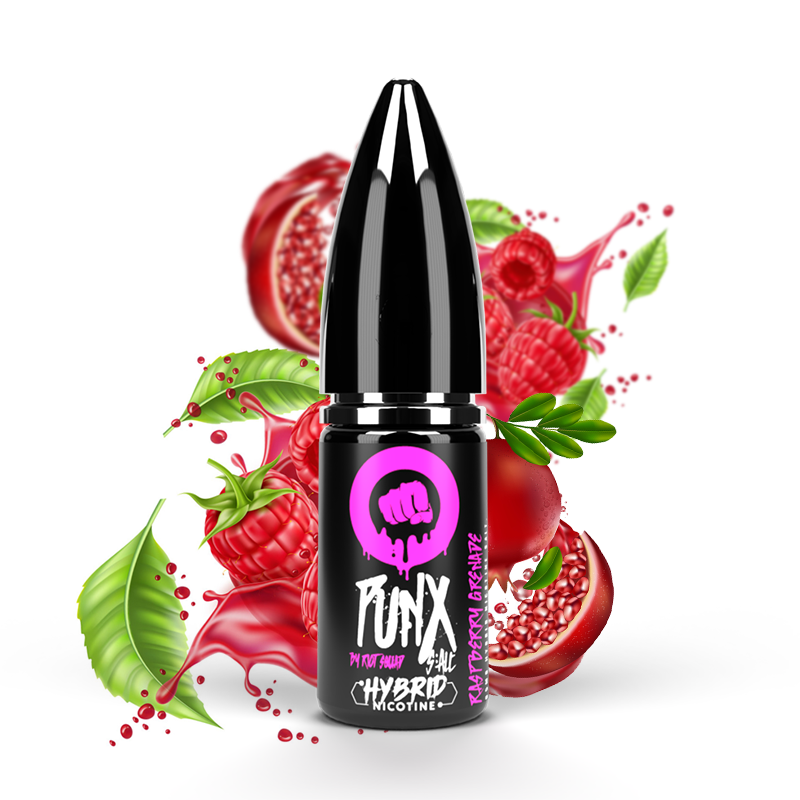 Riot Squad (GB) Raspberry Grenade (Malinová limonáda) Riot S:ALT Hybrid E-liquid 10ml Množství: 10ml, Množství nikotinu: 10mg