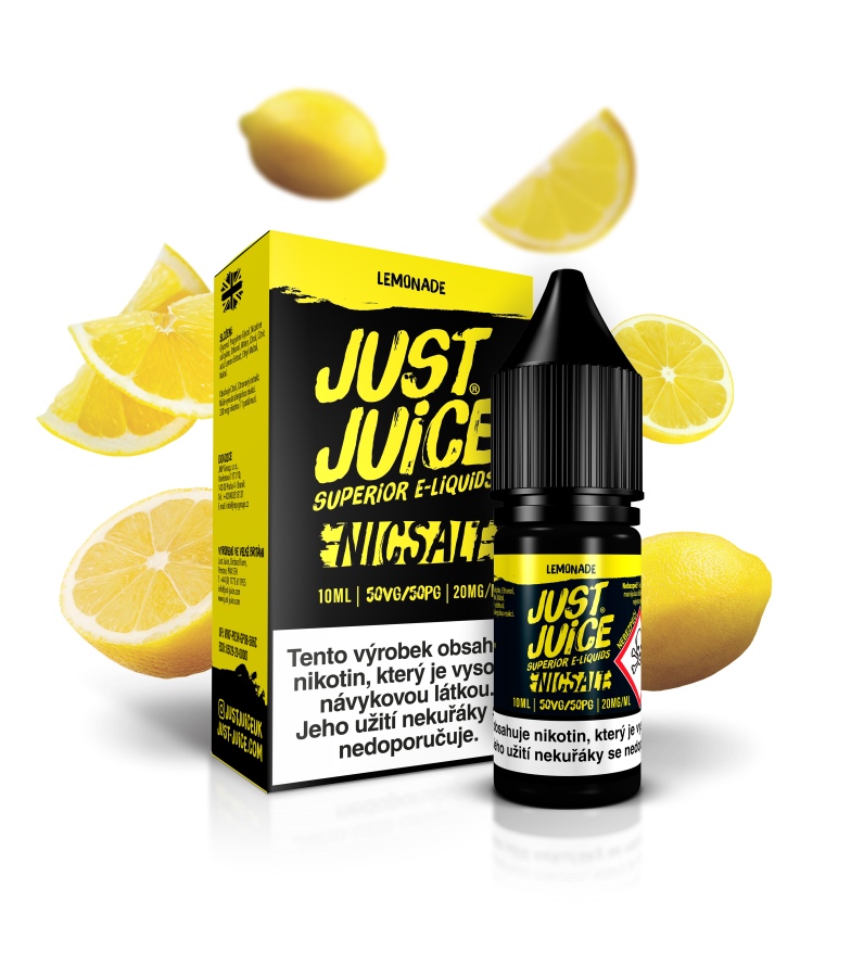 Just Juice (GB) Lemonade (Citronová limonáda) Just Juice Salt E-liquid 10ml Množství: 10ml, Množství nikotinu: 20mg