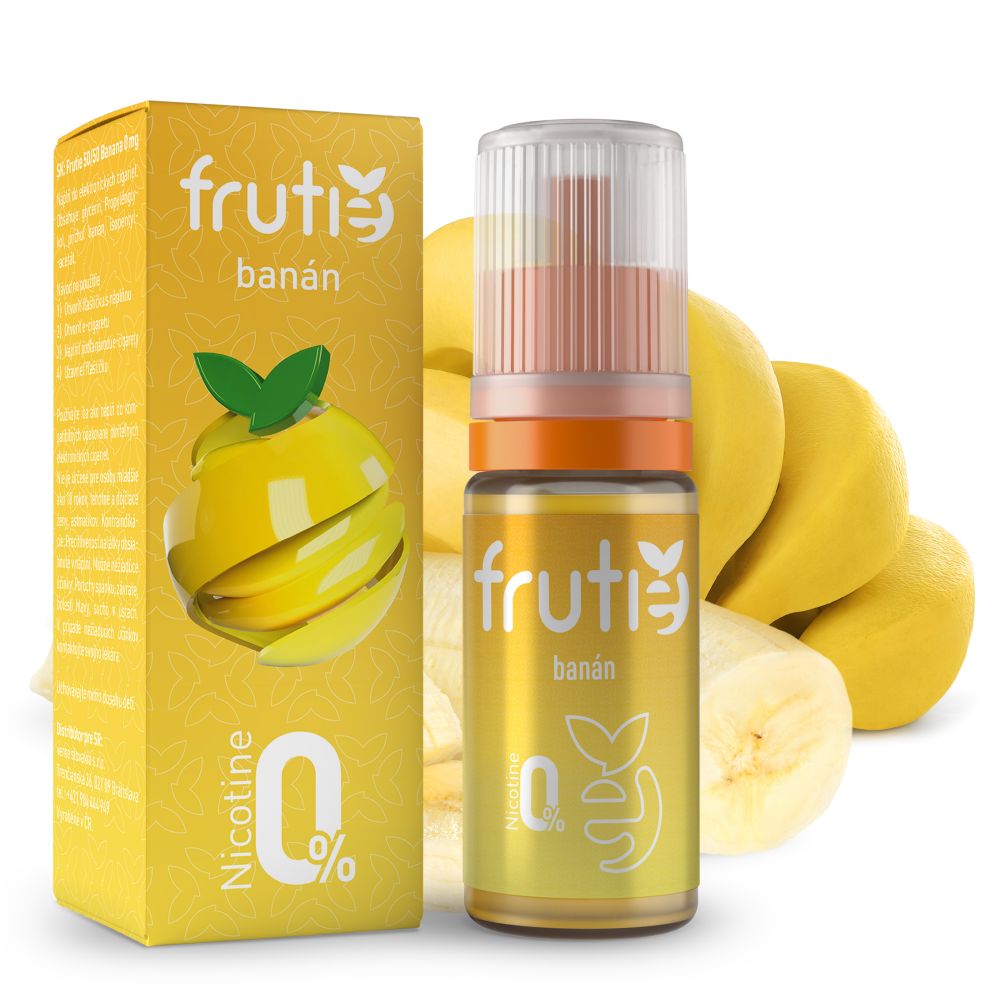Frutie 50/50 - Banán (Banana) - liquid - 10ml Množství: 10ml, Množství nikotinu: 0mg
