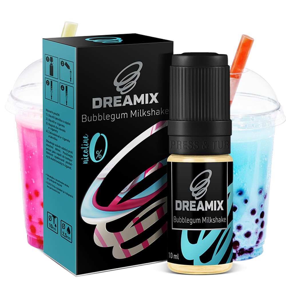 Dreamix (CZ) Dreamix - Žvýkačkový mléčný koktejl (Bubblegum Milkshake) - liquid - 10ml Množství: 10ml, Množství nikotinu: 0mg