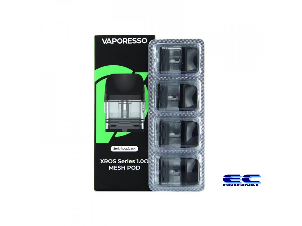 Náhradní cartridge MESH pro Vaporesso XROS Pod 0,7Ω/1,0Ω/0,6Ω Odpor: 1,0ohm - 4ks