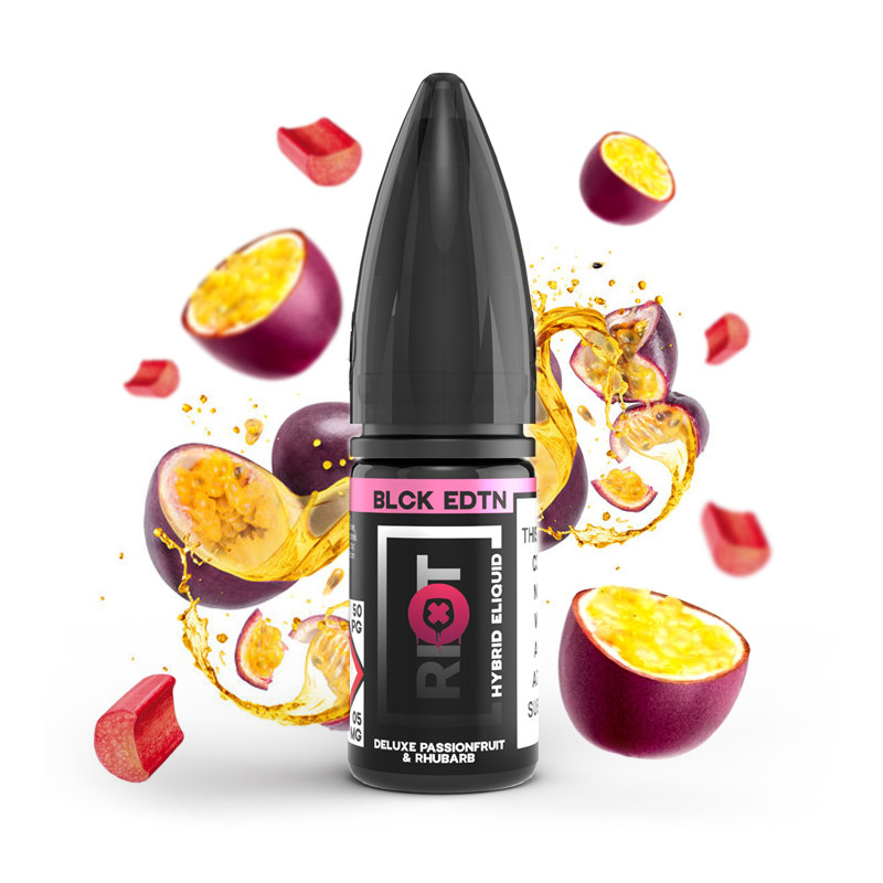 Riot Squad (GB) Deluxe Passionfruit & Rhubarb (Marakuja s rebarborou) Riot S:ALT Hybrid E-liquid 10ml Množství: 10ml, Množství nikotinu: 20mg