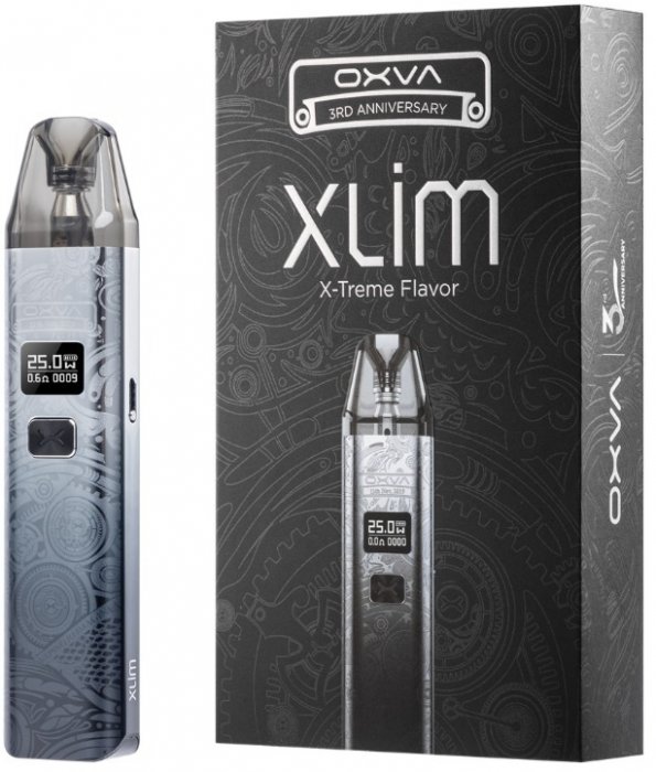 OXVA Xlim Pod V2 Kit (900mAh) 3rd Anniversary Edition Barva: Stříbrná - šedá