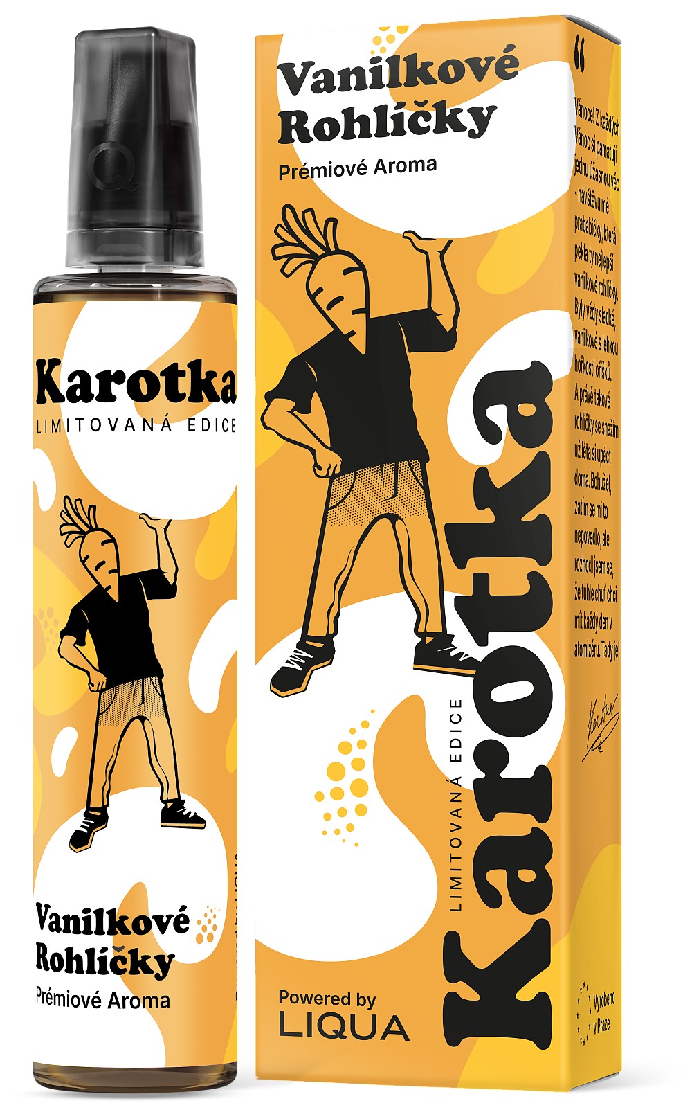 Liqua - Ritchy Karotka Vanilkové rohlíčky limitovaná edice - Příchuť Liqua Mix&Go 12ml Shake & Vape Množství: 12ml