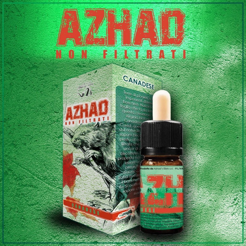 AZHAD'S ELIXIR Canadese (nefiltrovaná edice) AZHAD ELIXIR FLAVOR 10ml